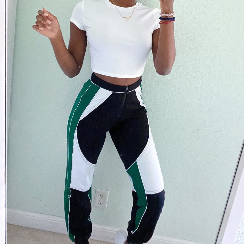 Graphic trousers (worn once)